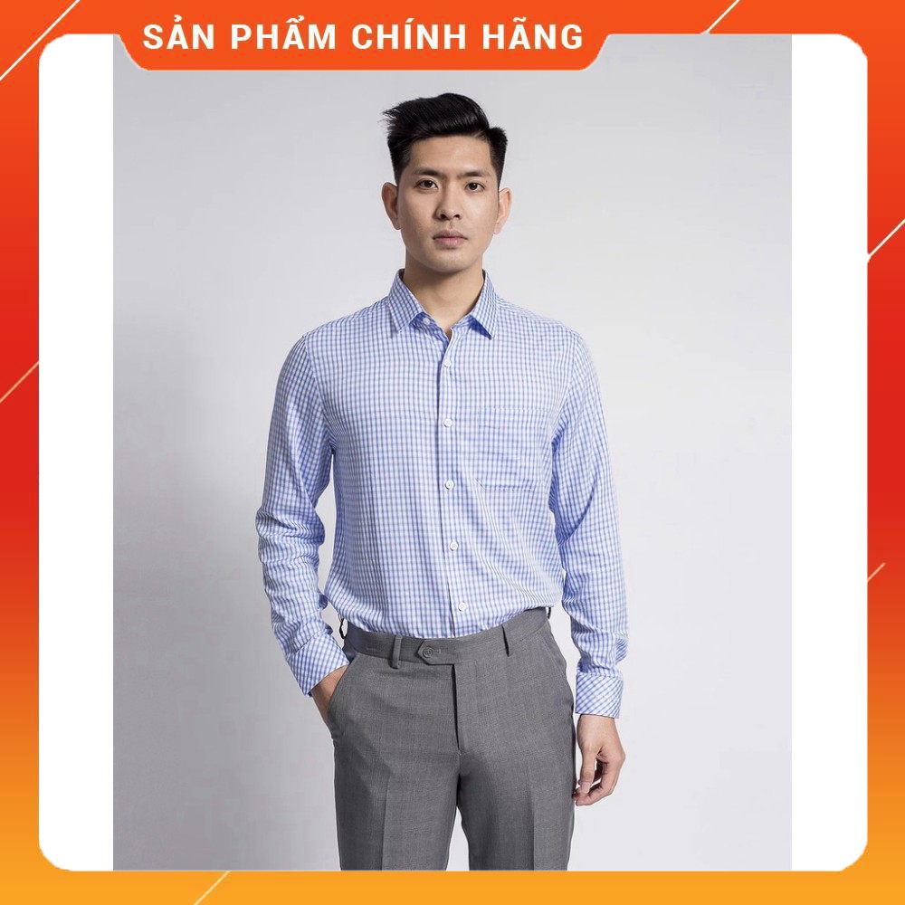 (Thời trang Aristino) Áo sơ mi nam dài tay Aristino ALS62308 màu kẻ trắng xanh nhạt