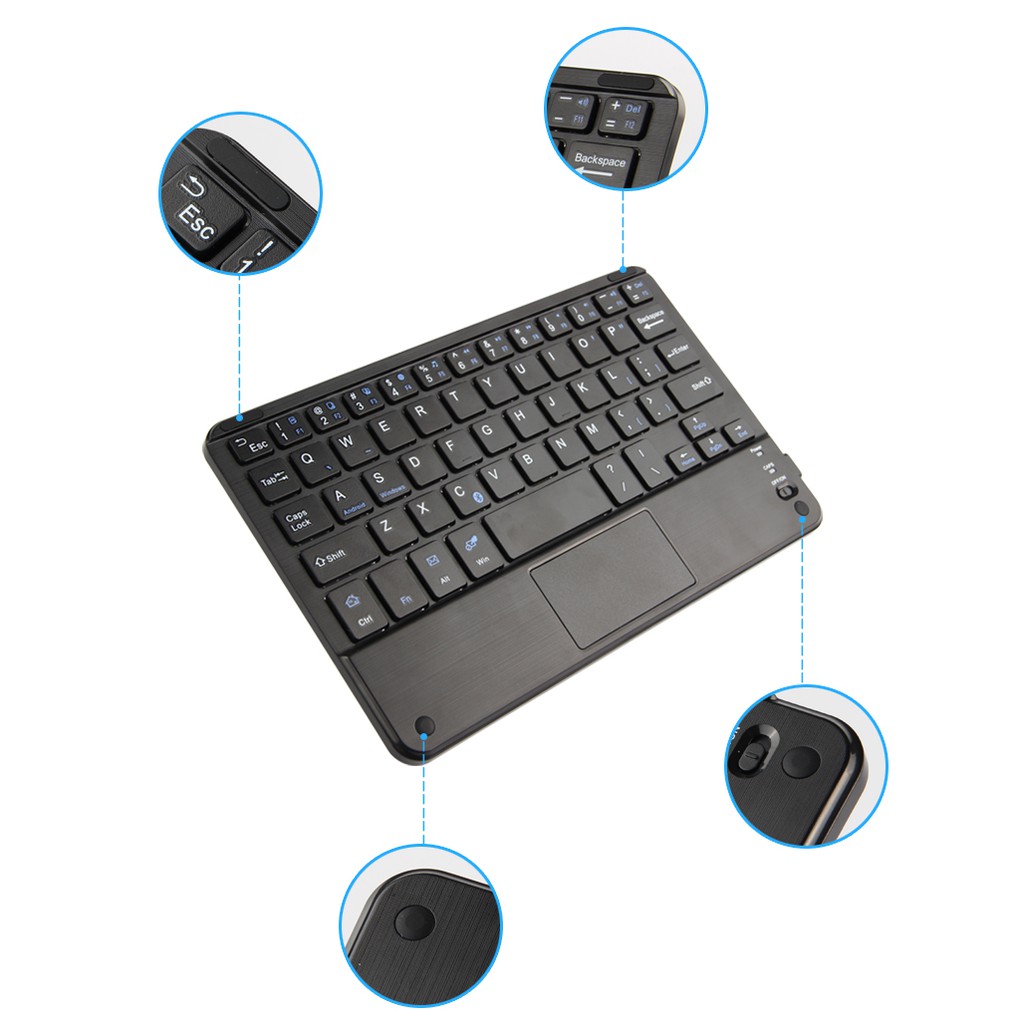Bàn phím Bluetooth có touchpad