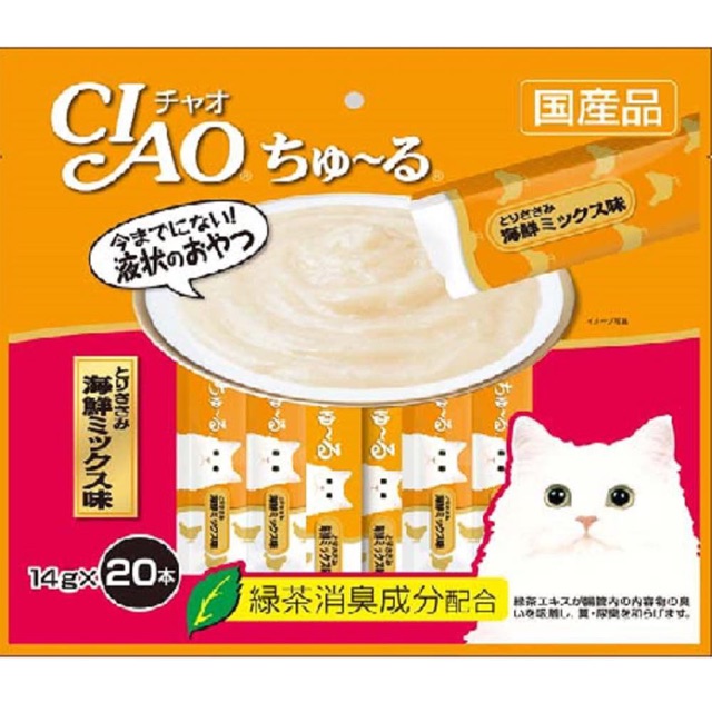 Ciao churu - Soup thưởng cho mèo dạng sốt gói 20 tuýp (Hàng Thái)