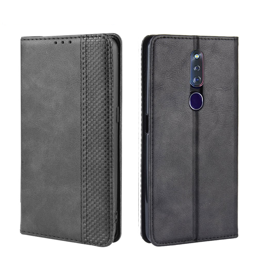 Vỏ Bao Da pu Nắp Gập Kiểu Ví Kèm Giá Đỡ Đứng Sang Trọng Cho oppo f11 pro f11 pro f11pro f