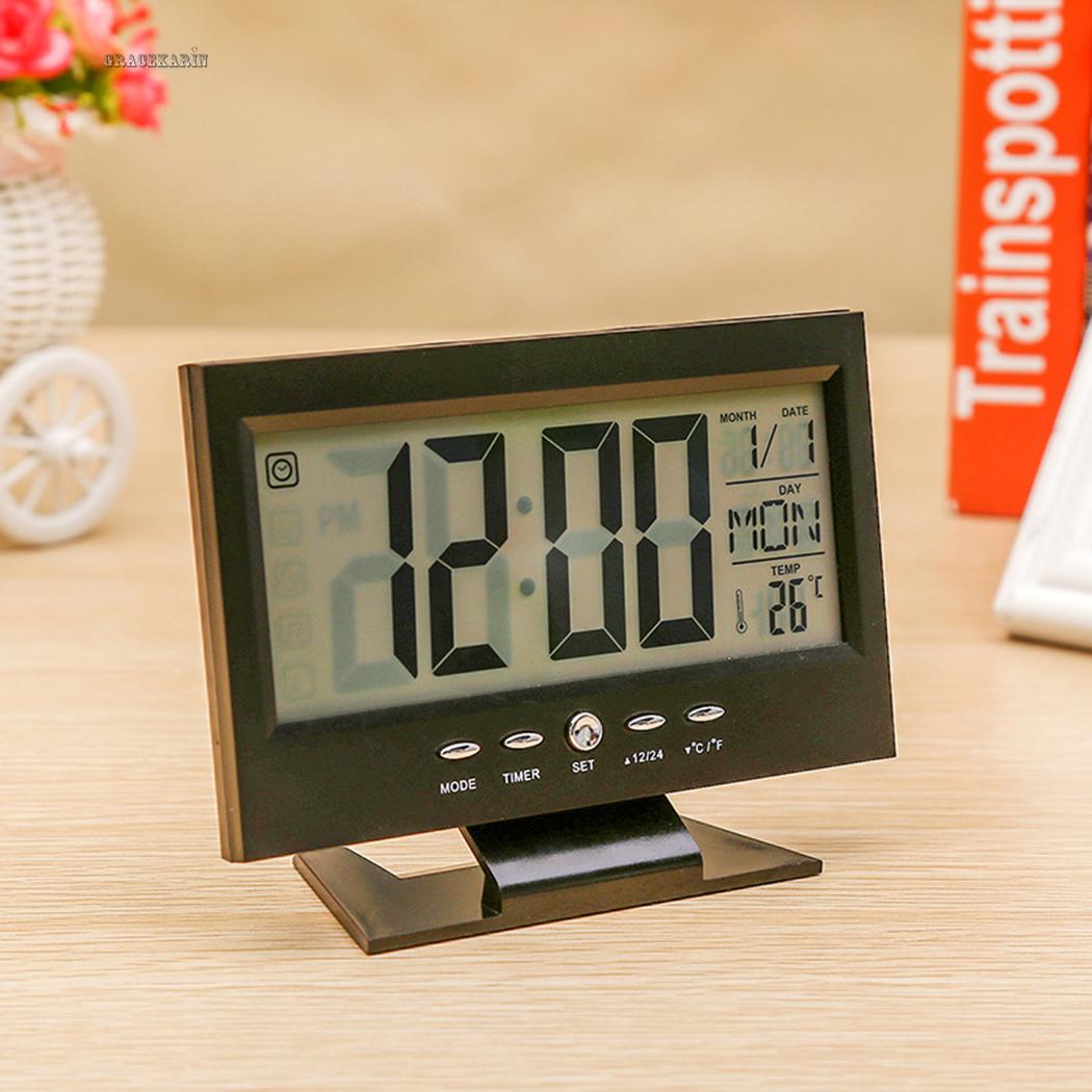 Digital clock Sound Control Mute Monitor Desktop Multi-function Suitable