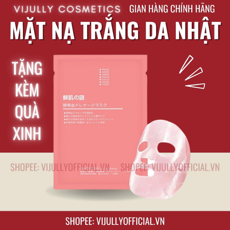 Mặt nạ nhau thai cừu tế bào gốc Rwine Beauty Nhật Bản, dưỡng da trắng, phục hồi da sáng mịn màng, giảm thâm nám