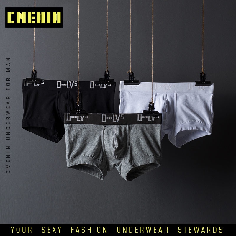 Comfortable 100% cotton boxer men underwear