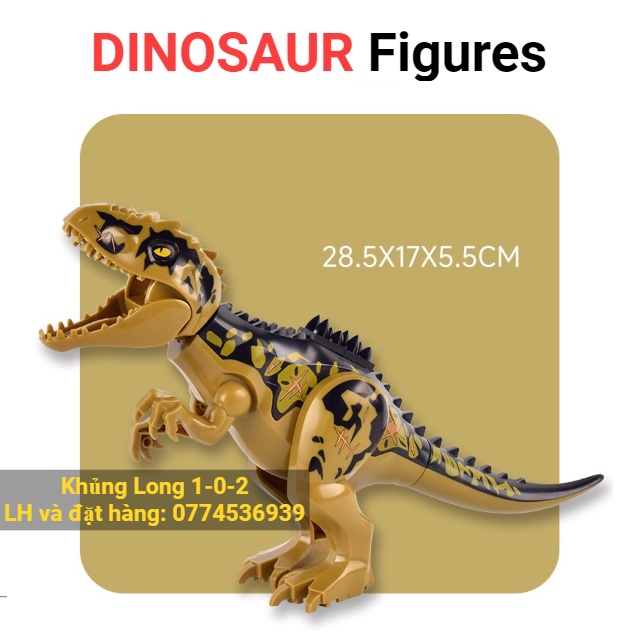 Đồ Chơi Khủng Long Bạo Chúa Giganotosaurus Jurassic World 2022 Hãng Lele