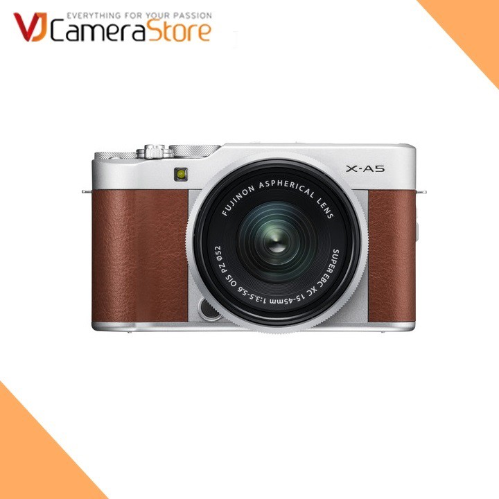 Fujifilm X-A5(Nâu) + XC 15-45mm F/3.5-5.6 OIS PZ - Tặng kèm thẻ nhớ 16GB, Filter UV , Túi Mirroless Human