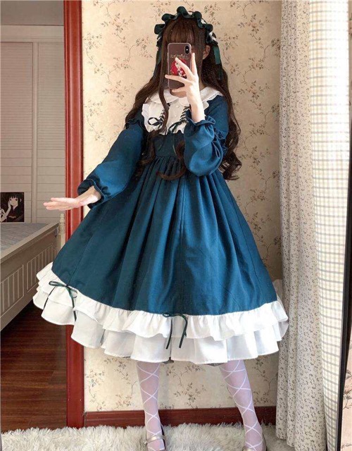 [Sẵn Đỏ] Đầm Lolita Prinsecc OP - Kèm ảnh thật +video✨ | BigBuy360 - bigbuy360.vn