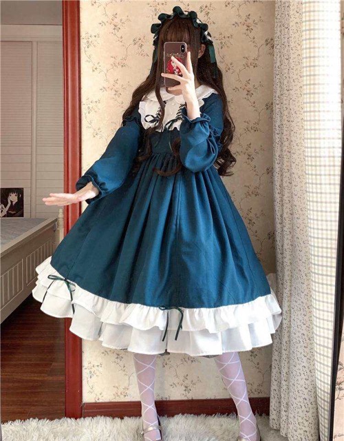 [Sẵn Đỏ] Đầm Lolita Prinsecc OP - Kèm ảnh thật +video✨