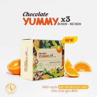 Viên Chocolate Yummy x3 hỗ trợ tăng cân, ăn uống ngon miệng và hấp thụ dinh dưỡng (15v)