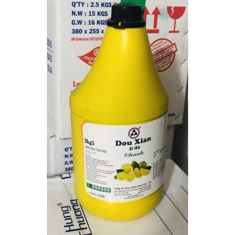 siro 2kg5 chanh dowxian ( bình vàng)