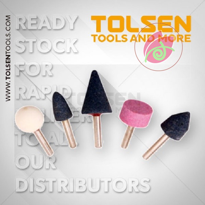Bộ 5 Mũi Đá Mài Tolsen 77110 (Ø6 x 27mm)