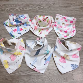 Khăn yếm tam giác vải cotton 2 lớp cúc bấm ( hàng chất đẹp)