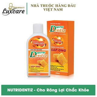 Dung Dịch Nha Khoa NUTRIDENTIZ - Cho Răng Lợi Chắc Khỏe Chai 250 ml