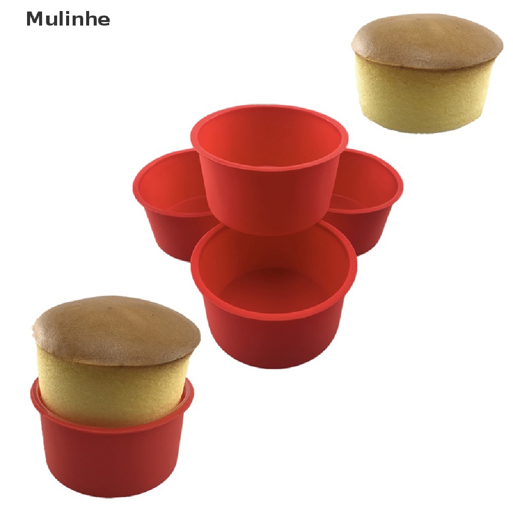 Khuôn silicone tròn thích hợp làm bánh nướng tiện dụng