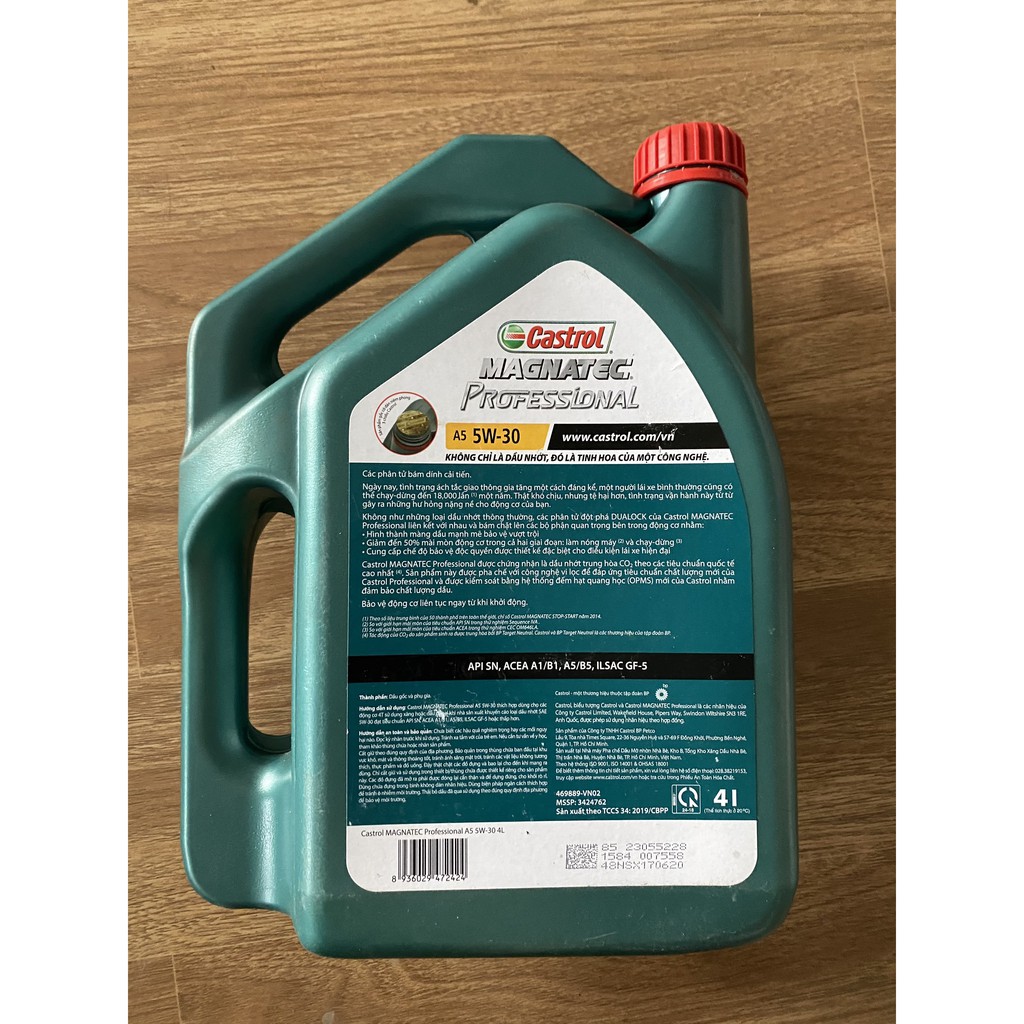 Dầu nhớt động cơ Castrol Magnatec Professional 5W30