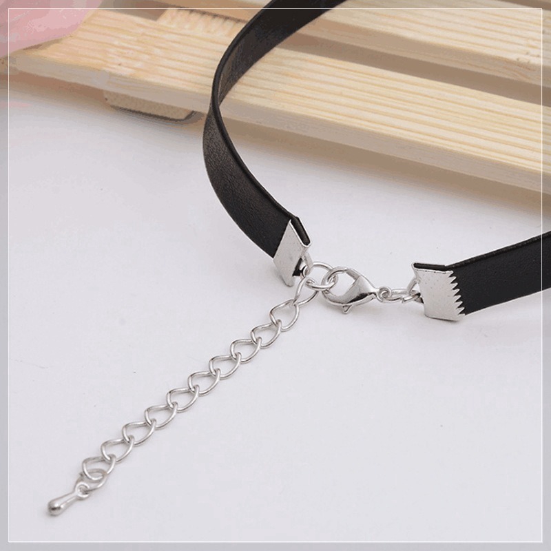 Dây chuyền Tenki no Ko Đứa con của thời tiết choker đen đá xanh trong xinh xắn dễ thương