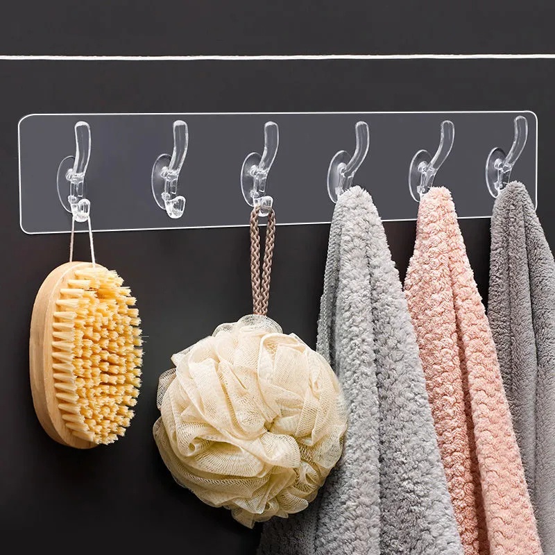 Bộ 1 / 4 móc treo đồ dùng dán tường đa chức năng tiện lợi
