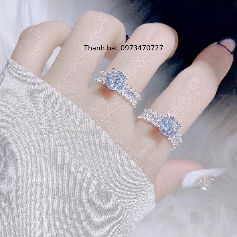 Nhẫn nữ - nhẫn nữ bạc ta đá cao s219 - phụ kiện thời trang