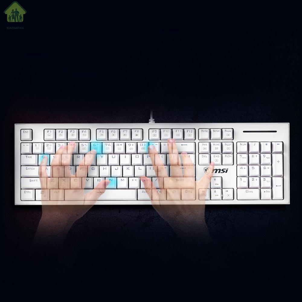 Bàn Phím Cơ Gaming Gk50Z Rgb Led 104 Phím Màu Trắng