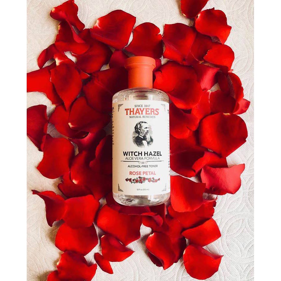 Nước hoa hồng Thayers Rose Petal Witch Hazel , Toner dưỡng ẩm dịu nhẹ hương hoa hồng 355ml