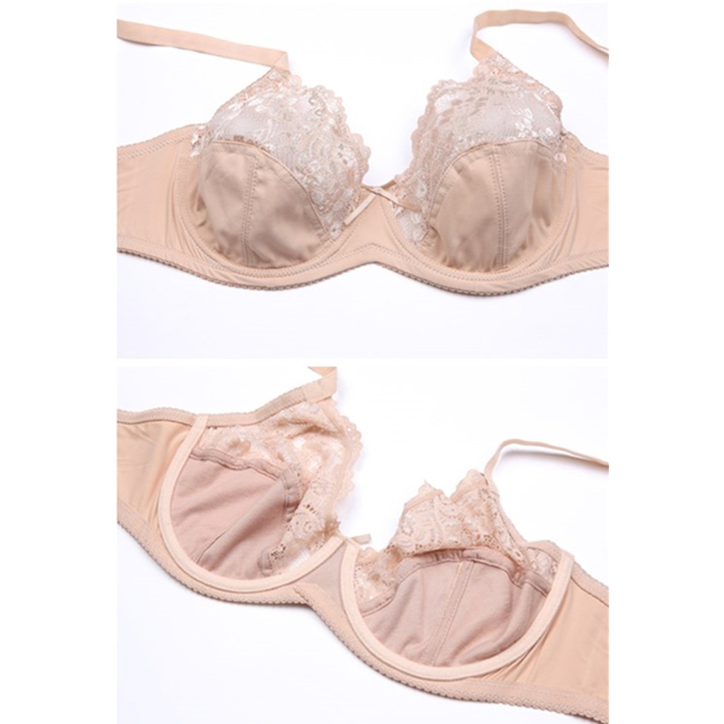 Áo lót VARSBABY phối ren cỡ lớn thoải mái không gây khó chịu thời trang cho nữ