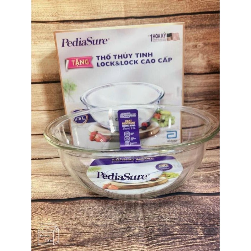 Thố thuỷ tinh Lock&Lock cao cấp 2,5L - quà tặng Pediasure
