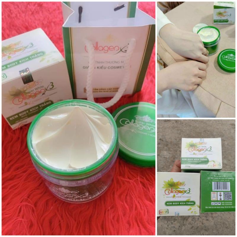 (Chính Hãng) Body Kích Trắng Collagen X3 Cam Kết Chính Hãng