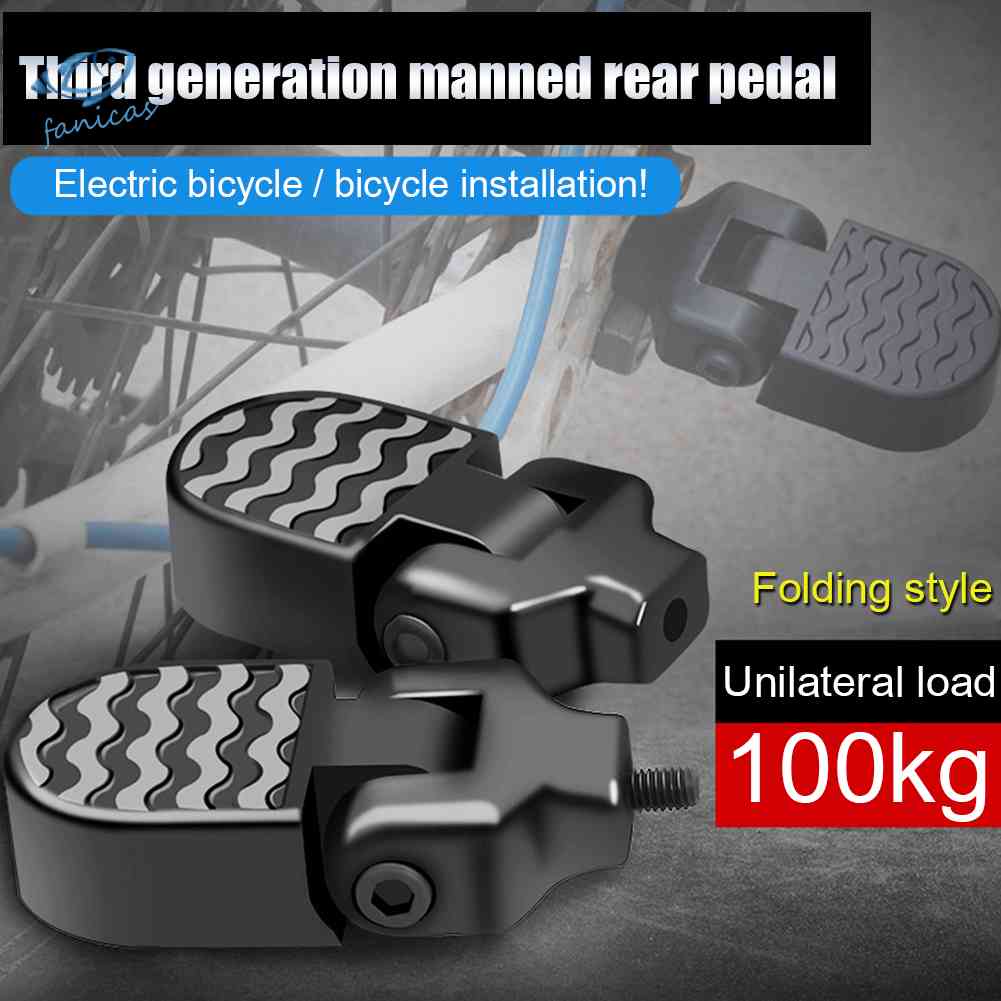 Gác Chân Xe Đạp Điện Màu Đen Gấp Gọn Tiện Dụng