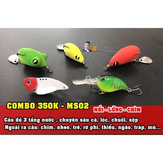 Combo mồi giả 350k – MS02 | Chuyên sâu câu cá lóc, chuối, sộp