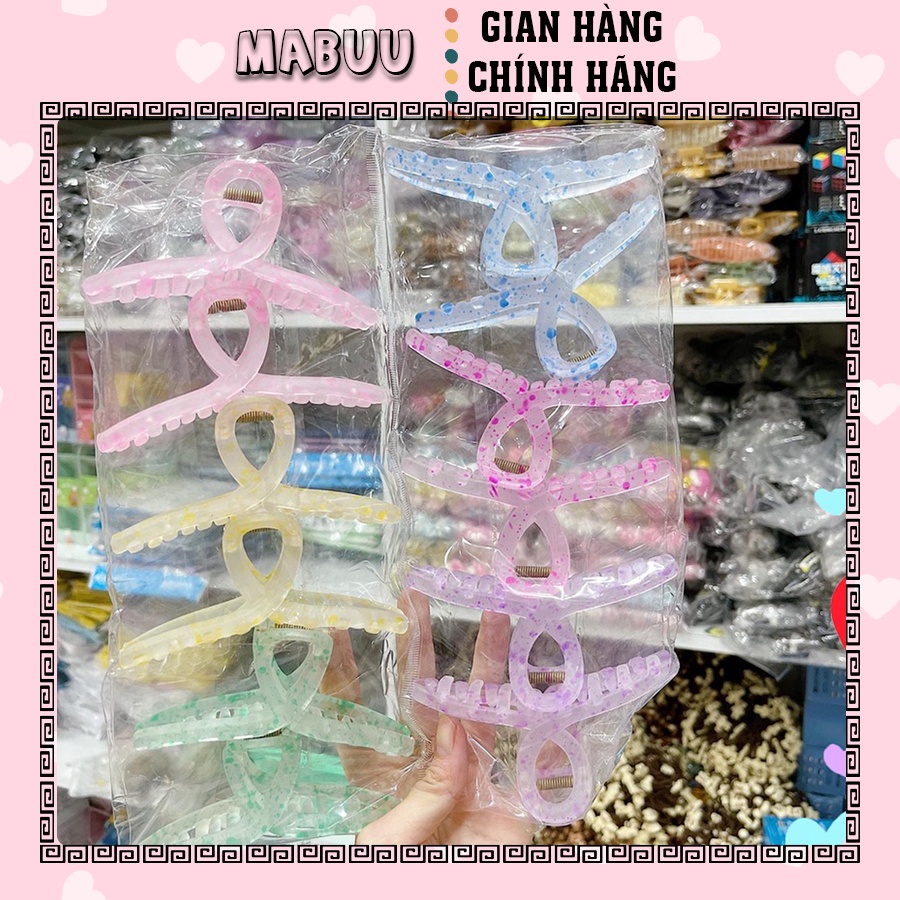 Kẹp Tóc Cỡ Lớn Trong Suốt Kiểu Hàn Quốc Thời Trang 2008