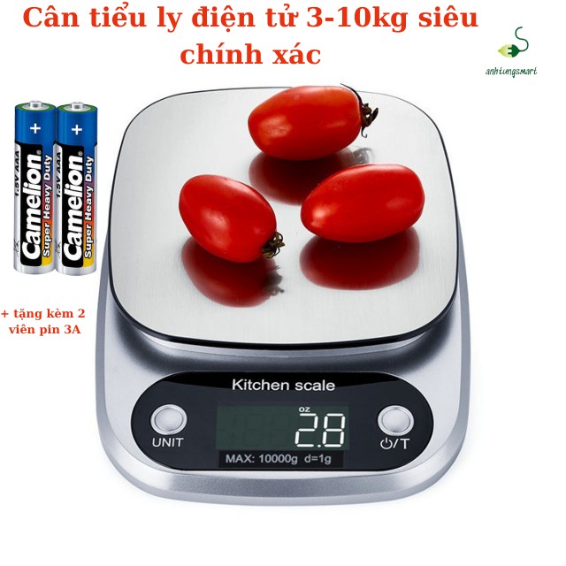 Cân Nhà Bếp Điện Tử Digital Kitchen Scale Cân Được 10kg Chính Xác Tới 1gram EB10