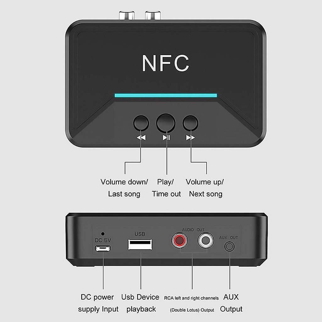 Thiết Bị Nhận Bluetooth, NFC Cho Loa Và Amply BT200 Cao Cấp AZONE