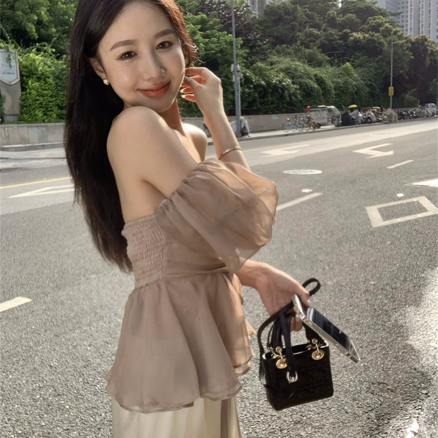 Áo Nữ Tay Ngắn Hở Vai Thời Trang Quyến Rũ