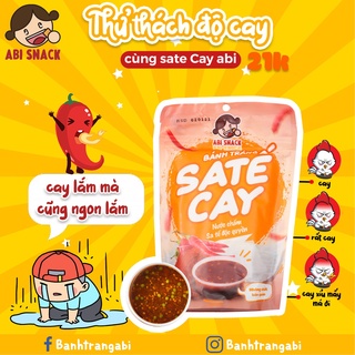 Bánh tráng sate abi snack - nước sốt chấm độc quyền -top bán chạy abi snack