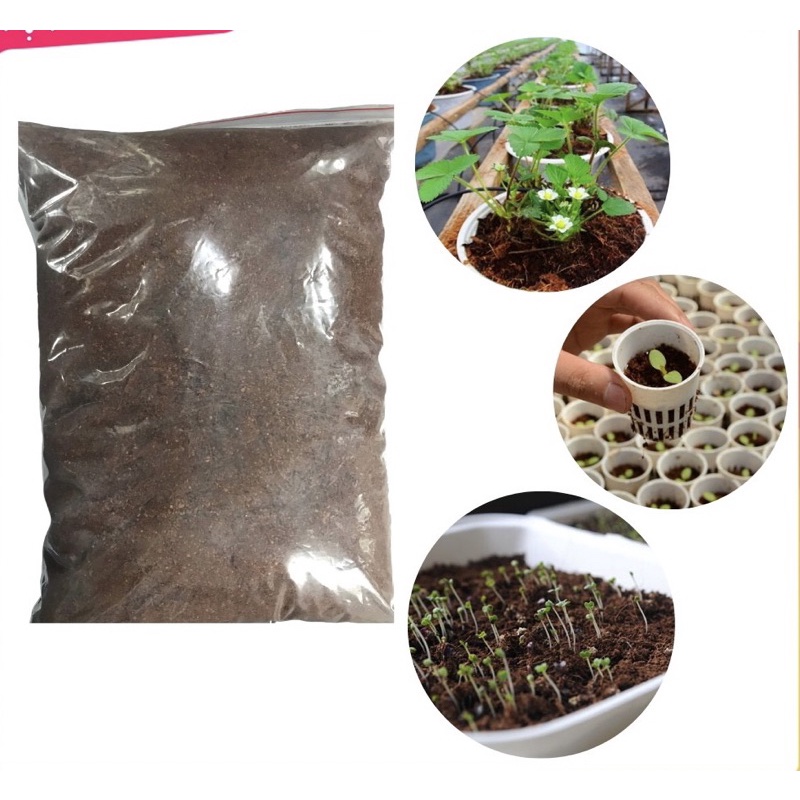 1kg Xơ dừa nghiền đã qua xử lí, trồng lan, cây cảnh
