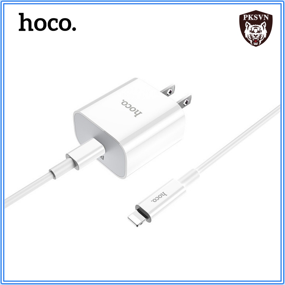 Bộ Sạc Nhanh IPPD 20W Hoco C76 Cao Cấp-Bộ Củ Cáp Sạc Siêu Tốc Sạc 50% Pin Trong 30 Phút-BH 1 Năm