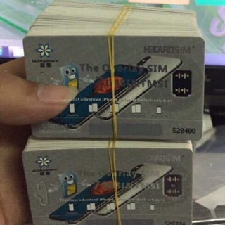 Sim ghép HeiCard chính hãng thần thánh v10 update auto full lỗi 4G iphone