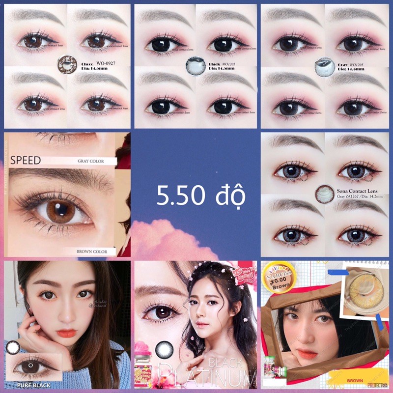 Lens Xám cận 5 độ đến 10 độ
