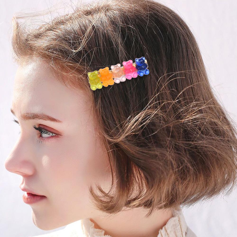 Kẹp Tóc Dạng Thạch Hình Gấu Thời Trang Cho Nữ