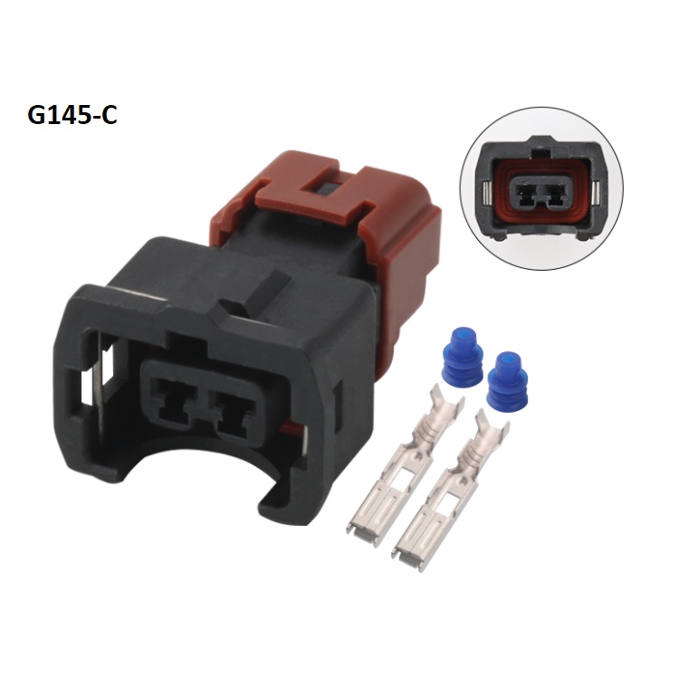 G145-Giắc cắm cảm biến 2 lỗ 3.5MM màu đen