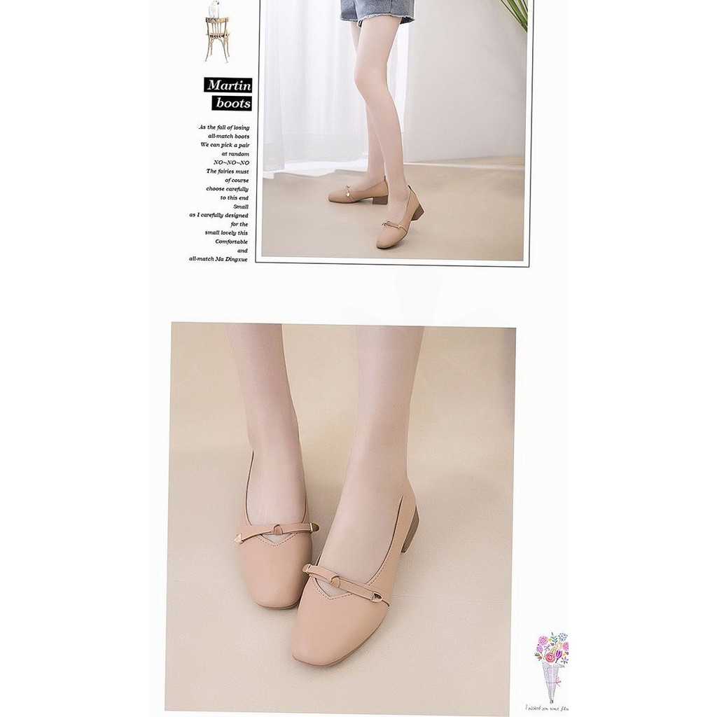 Giày Búp Bê Nữ Gót Vuông Thời Trang 2021 | BigBuy360 - bigbuy360.vn