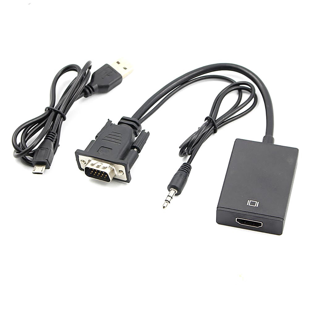 Dây cáp chuyển đổi VGA sang HDMI cho máy tính / TV | BigBuy360 - bigbuy360.vn