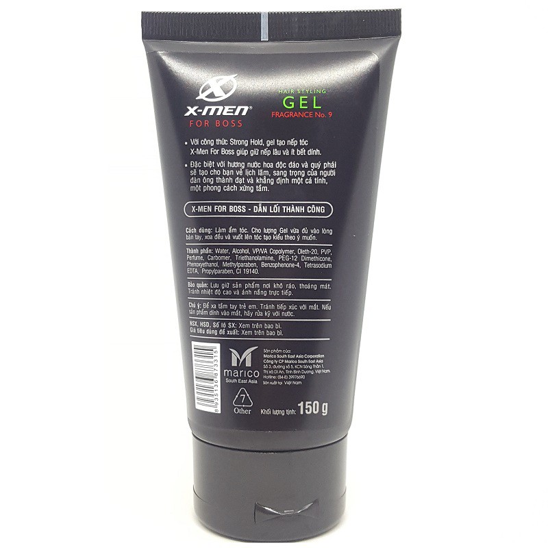 Gel vuốt tóc X-men for boss 150g