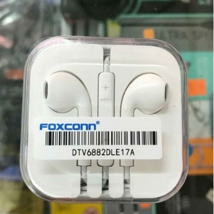 Tai nghe nhét tai có dây in-ear jack tròn 3.5mm có mic dùng cho các máy androi ip hàng chính hãng foccom