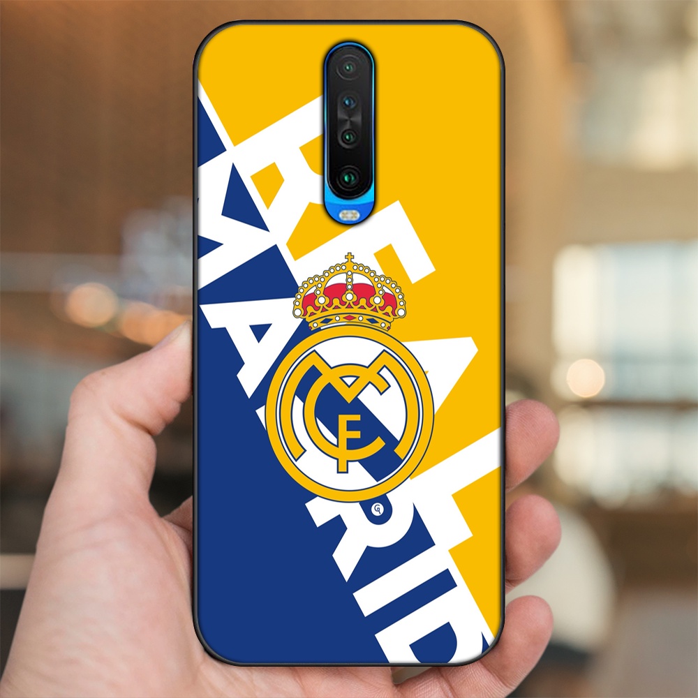 Ốp lưng Xiaomi K30 viền đen in hình Real Madrid