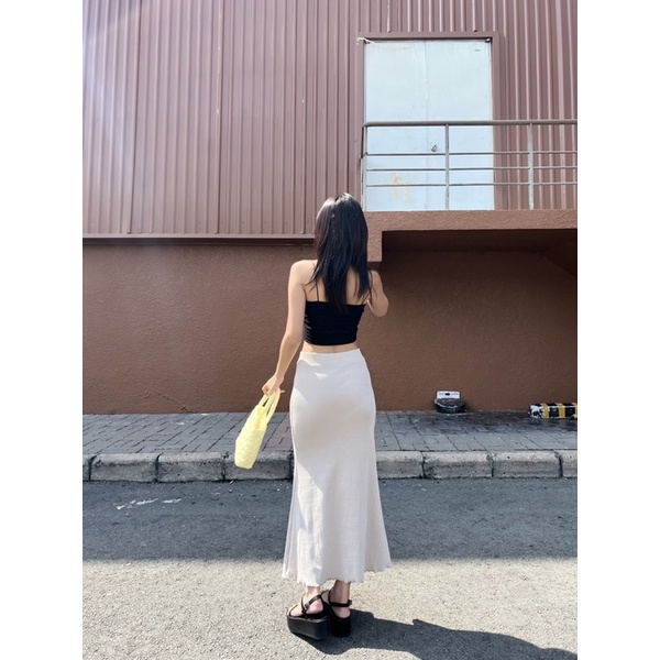 chân váy thun dài