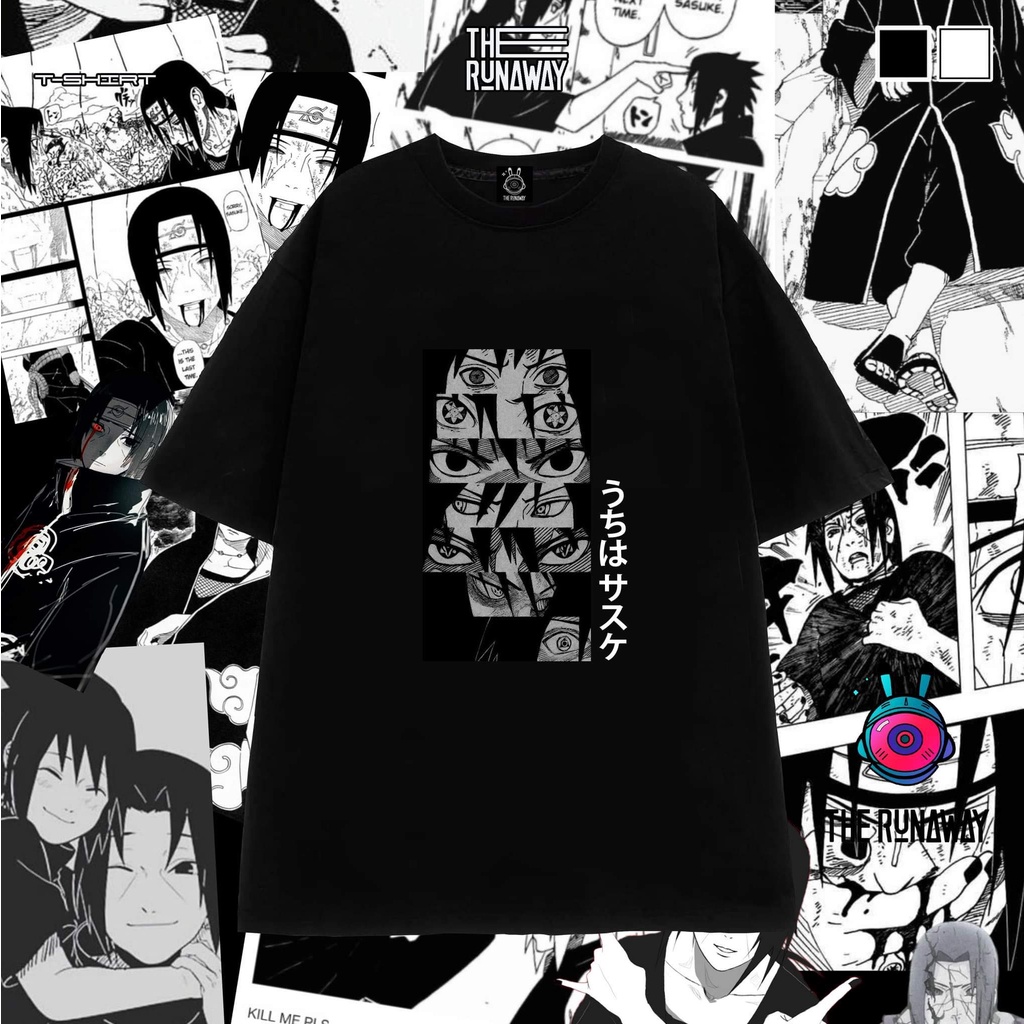 Áo phông Naruto: Sasuke's Eyes Cotton 100% cho Nam / Nữ