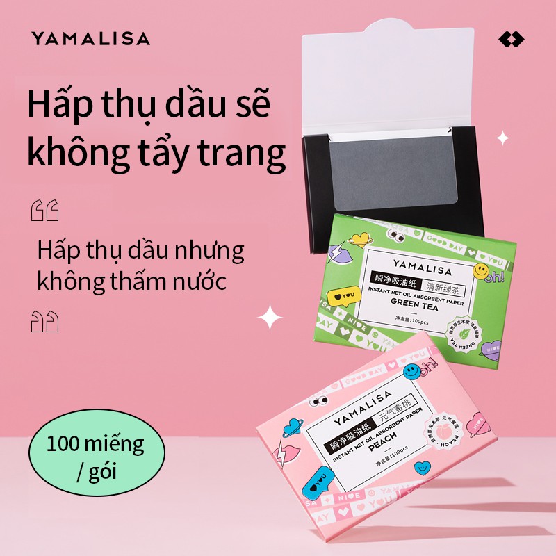 Set 100 tờ giấy thấm dầu YAMALISA kiềm dầu lâu trôi độc đáo | BigBuy360 - bigbuy360.vn