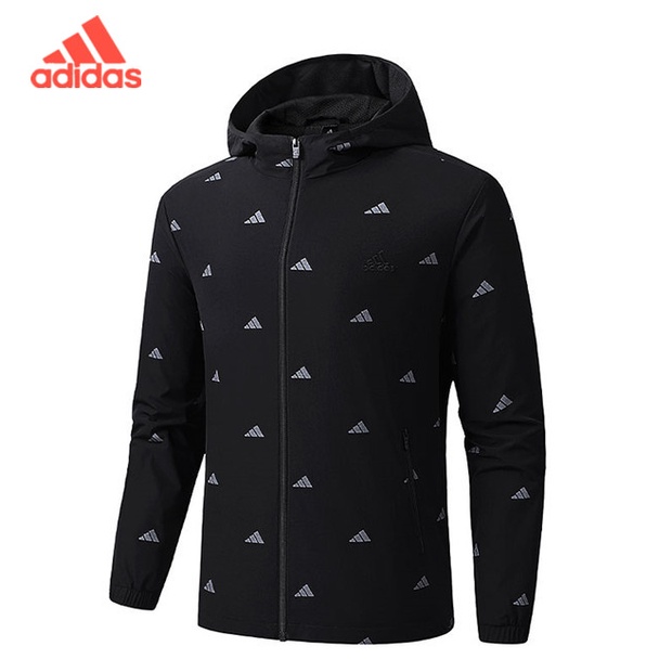 Áo khoác thể thao Adidas 100% chính hãng chống gió in họa tiết độc đáo cho nam và nữ