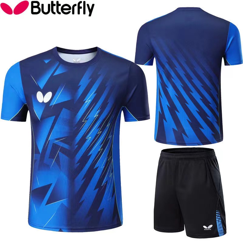 Bộ Quần Áo Chơi Bóng Bàn Nhanh Khô Họa Tiết Bướm Zhang Jike Đội Quốc Gia Đặc Biệt Cho Nam Và Nữ