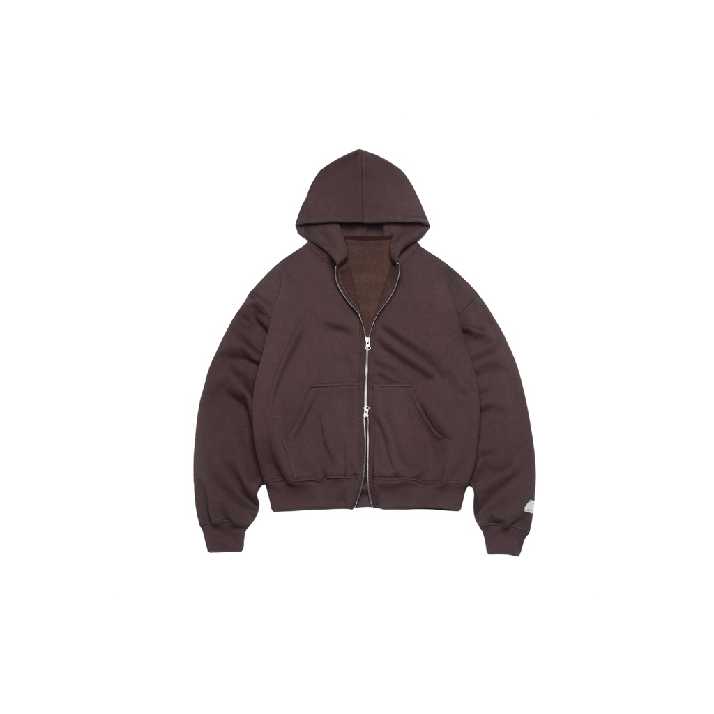 Áo hoodie khóa zip BEUTER MOCHA BOXY ZIP HOODIE